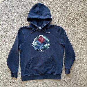 Hurley Sweatshirt Mens Medium Blue Pullover Hoodie Pockets